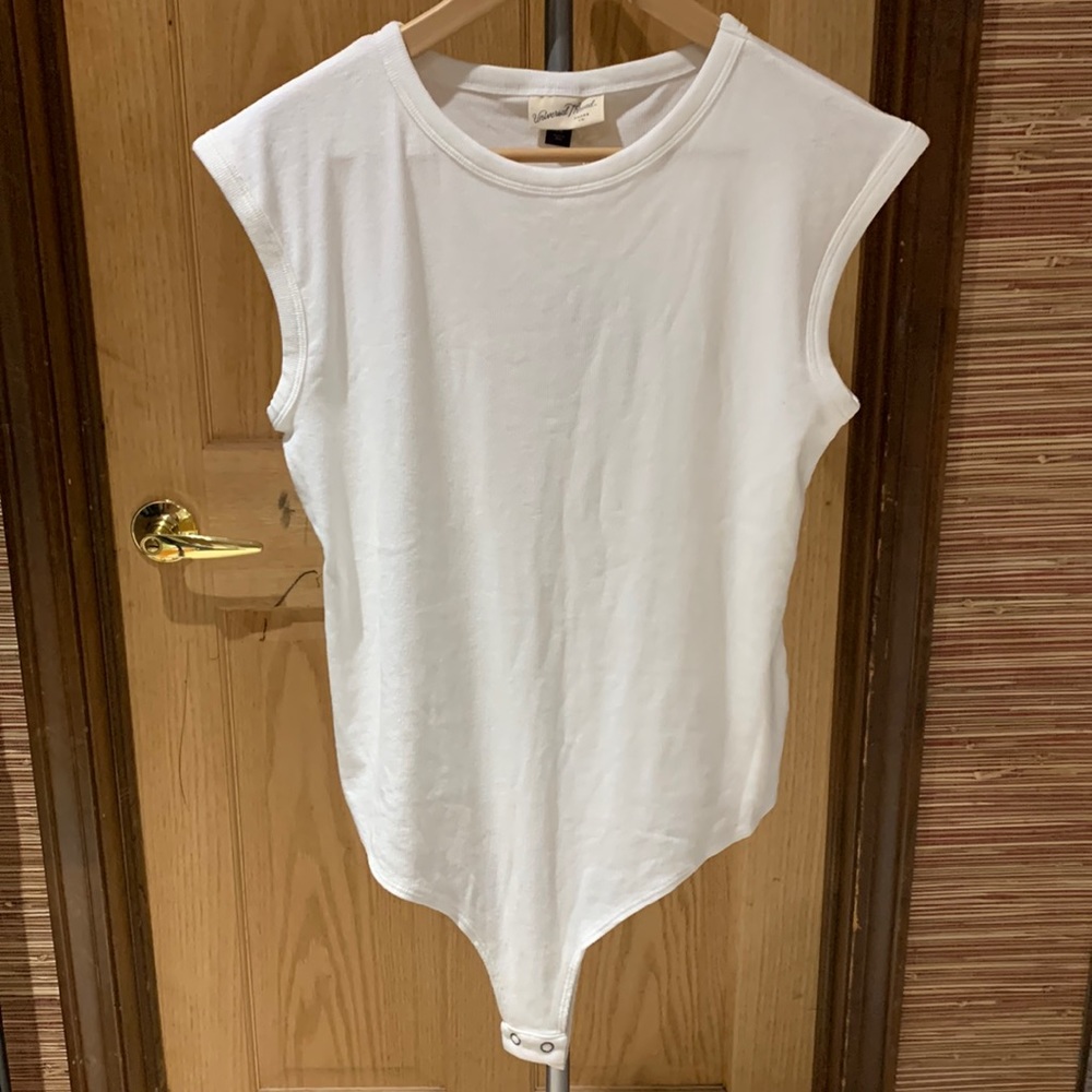 Universal Thread White Tank Top Bodysuit